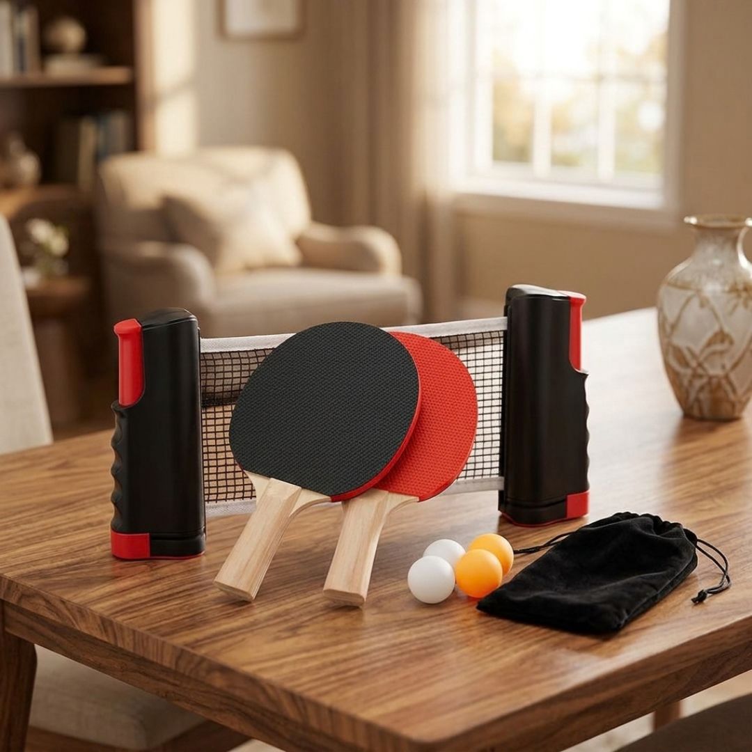 PaddlePop - Portable Retractable Net Game Set