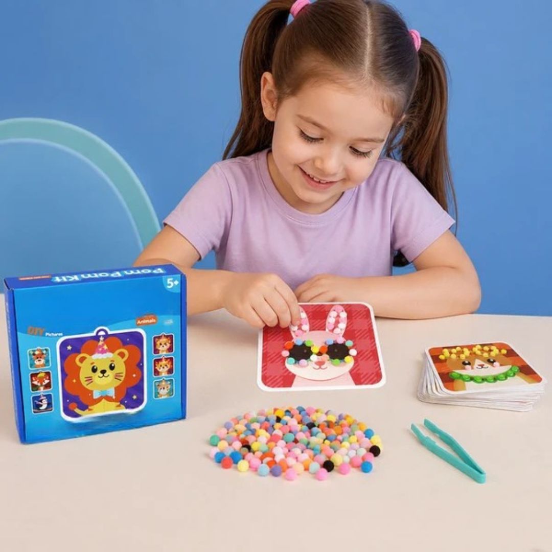 FuzzyBuddies - Pom Pom Animal Craft Kit