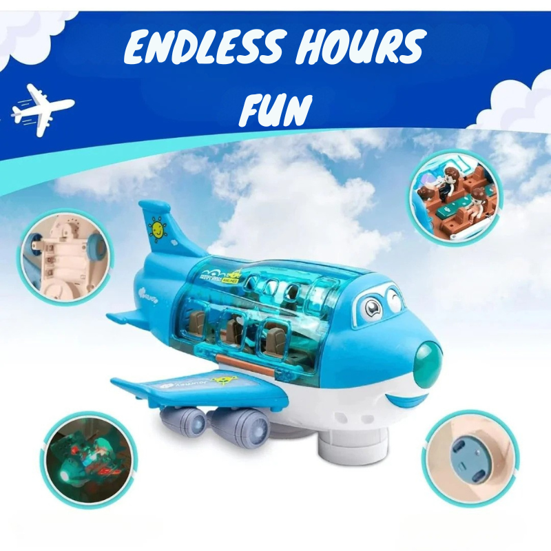 Adventure airplane for little explorers