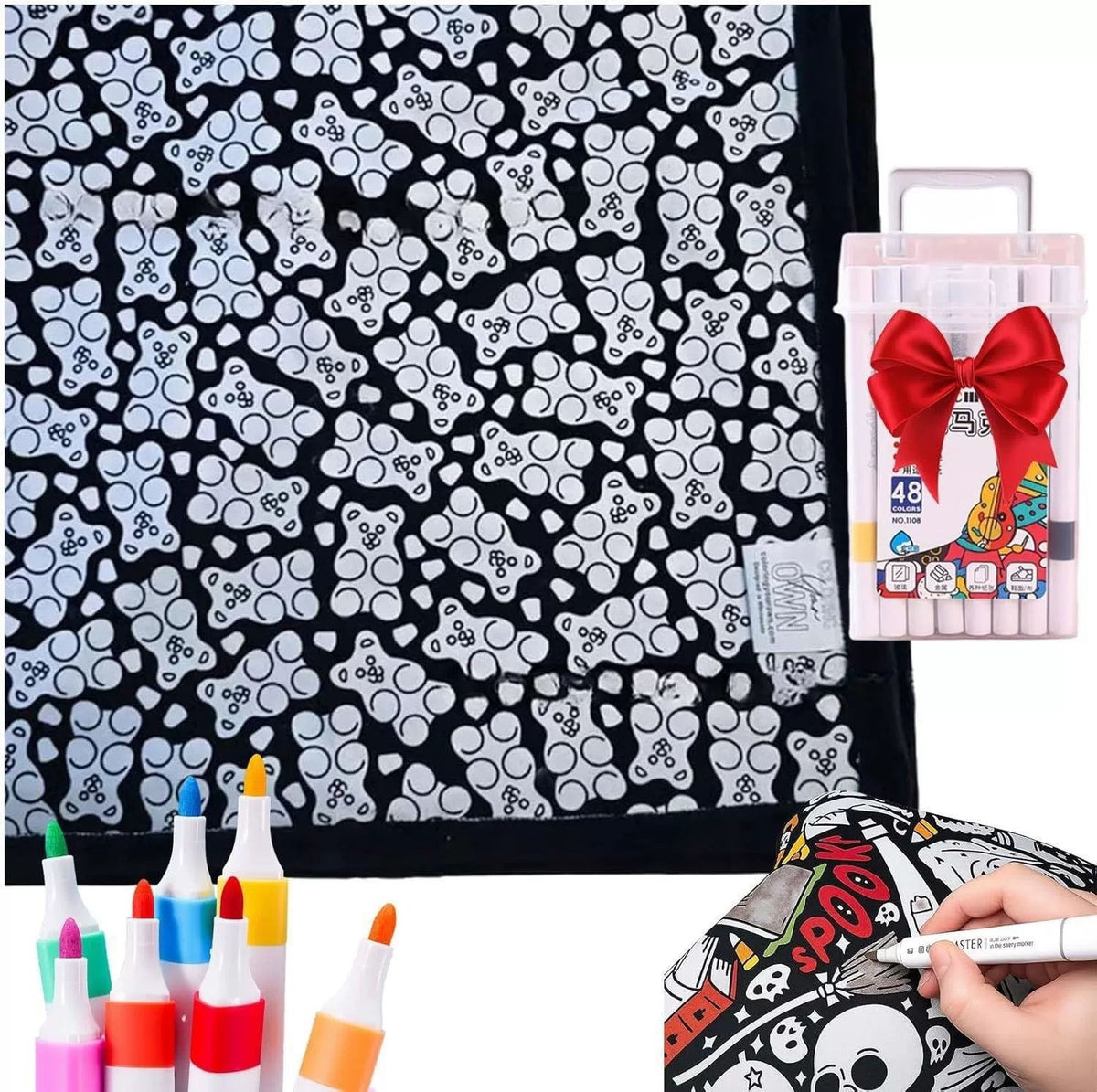 DoodleBlanket - Washable Colouring Blanket for Kids