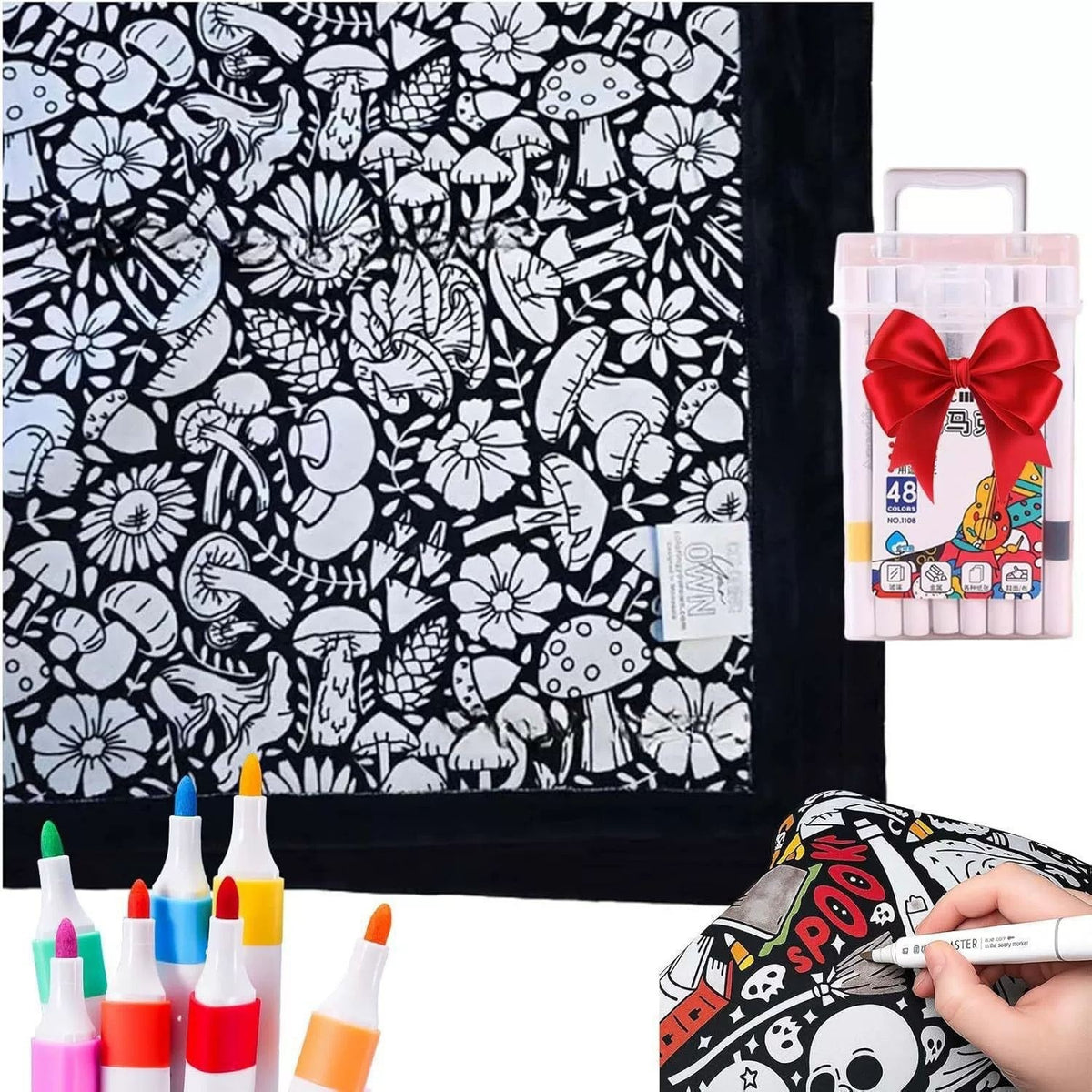 DoodleBlanket - Washable Colouring Blanket for Kids