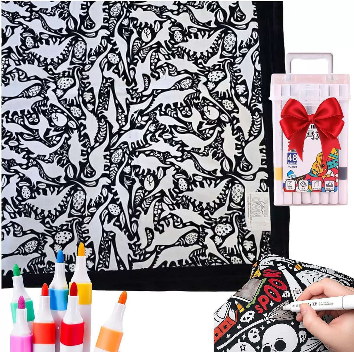 DoodleBlanket - Washable Colouring Blanket for Kids