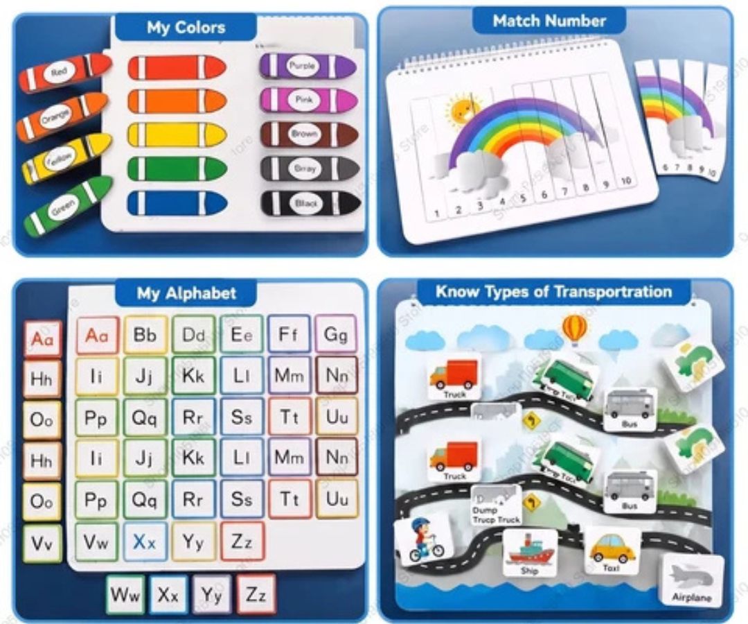 BusyLearner - 12-in-1 Montessori Learning Book