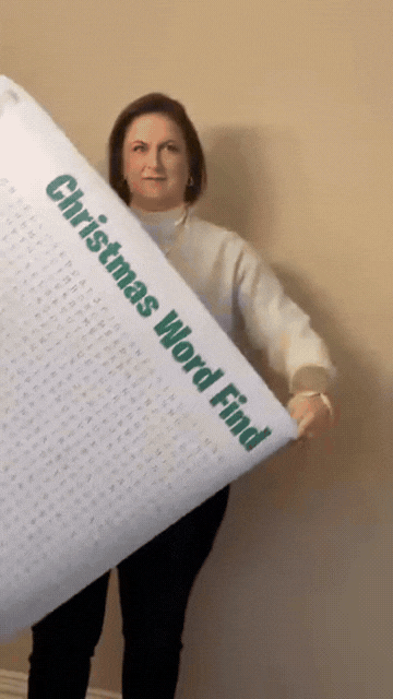 MerrySearch - Giant Christmas Word Search Poster