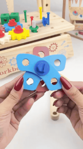 BuildBuddy - Kids’ Wooden Tool & Workbench Set