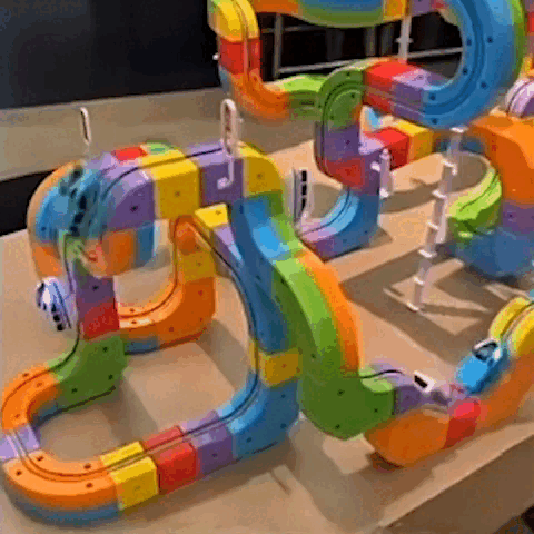 3D Train & Car Race Track for Kids