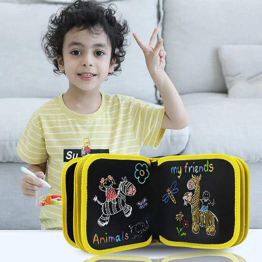 Reusable coloring book for children