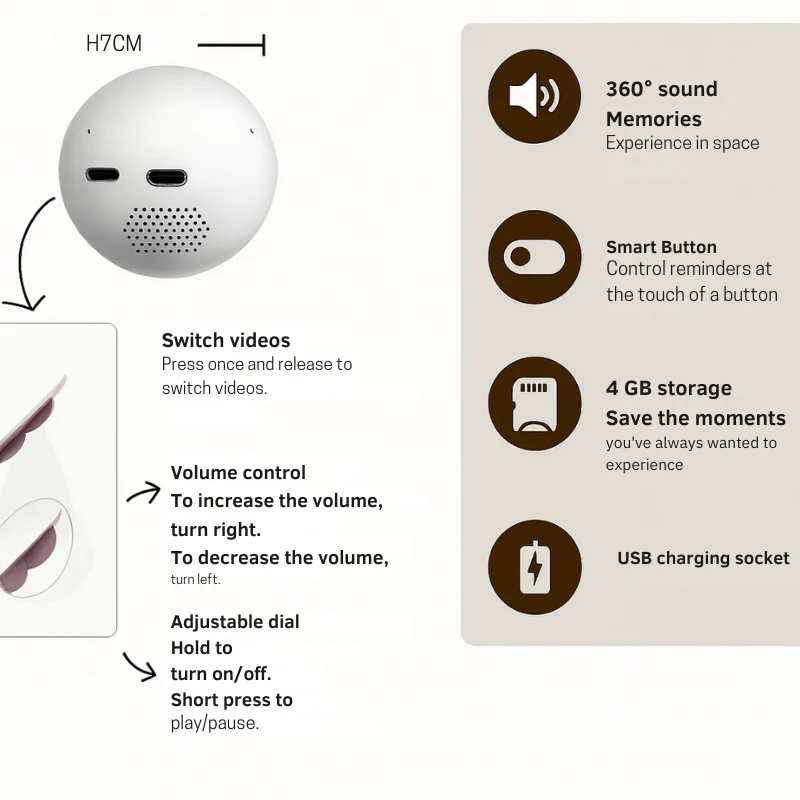 Personalized Christmas Bauble – With Your Own Photos & Videos