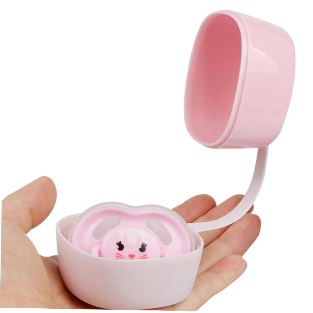 Pacifier box with lid