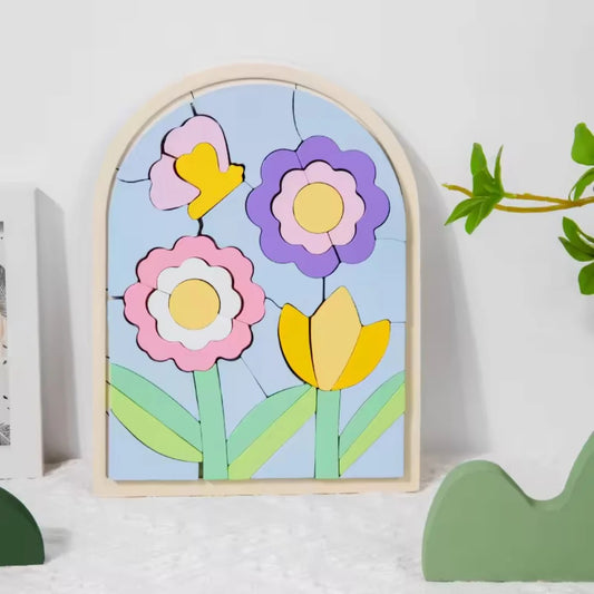Colorful rainbow building blocks