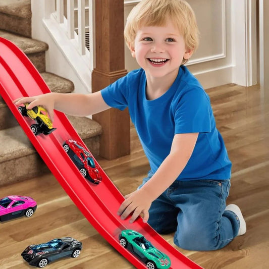 FlexiLoop - Kids Adjustable Race Track + 4 Cars