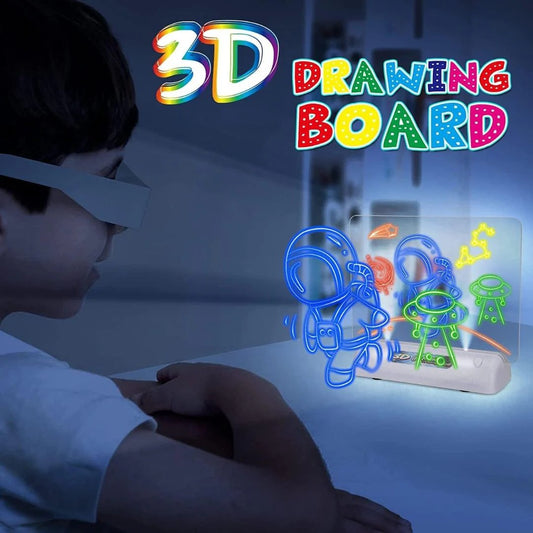 Light-up 3D drawing board