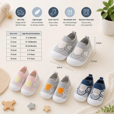 TinySteps - Anti-Slip Baby Sock Shoes