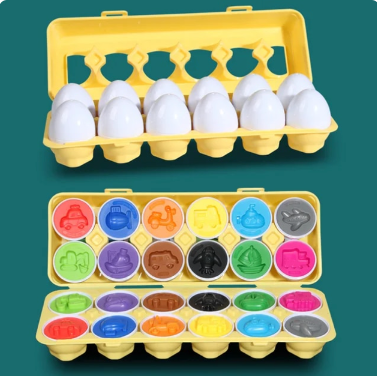 Montessori Toy - Geometric Eggs