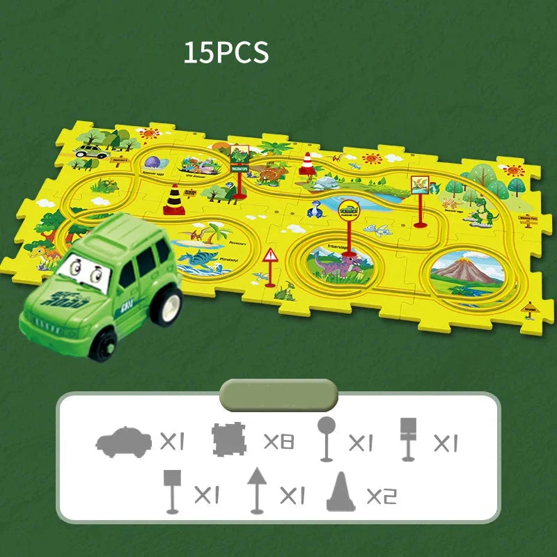 Educational Car Puzzle Set