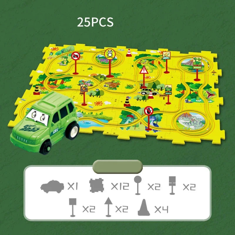 Educational Car Puzzle Set