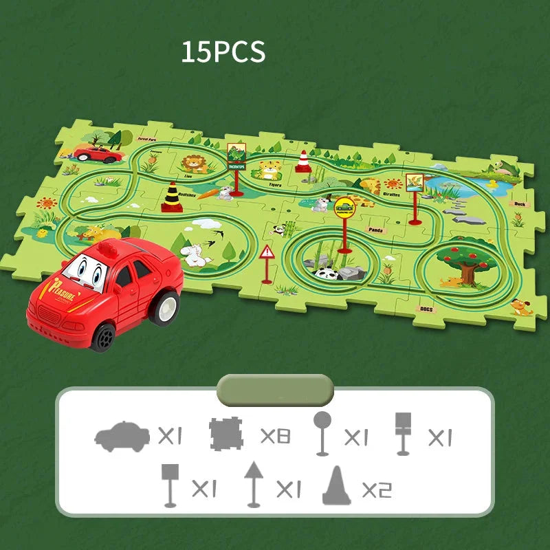 Educational Car Puzzle Set