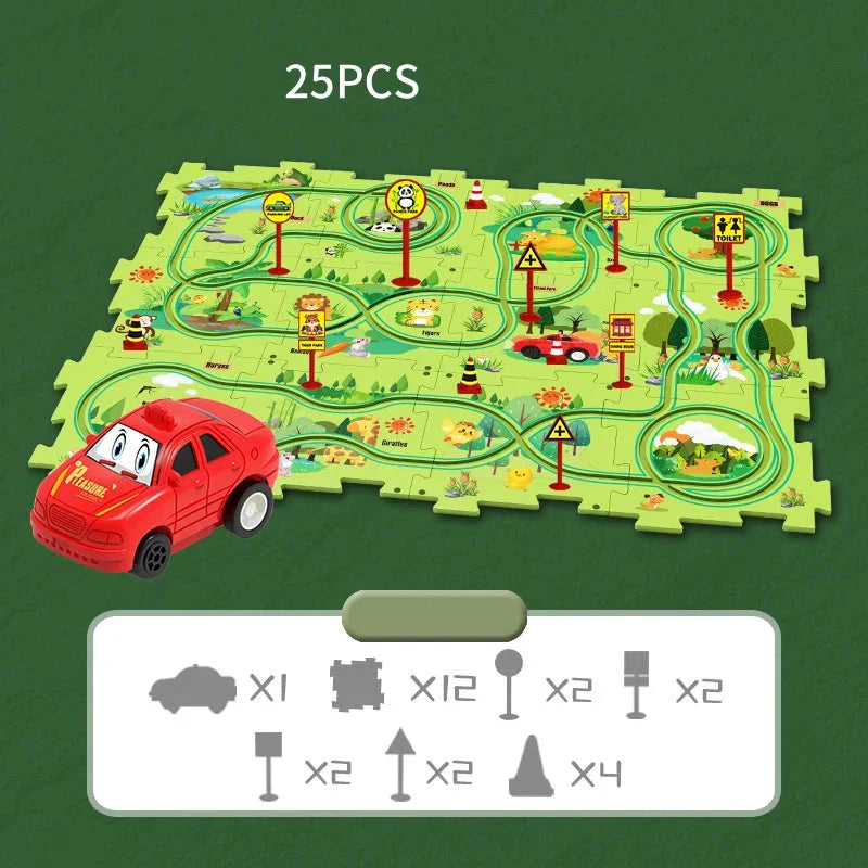 Educational Car Puzzle Set