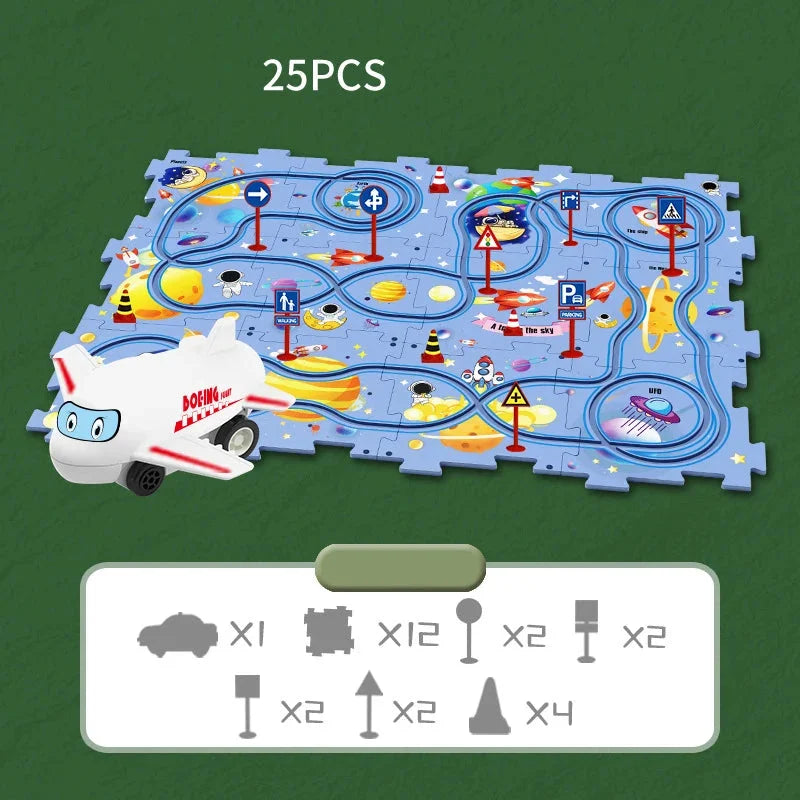 Educational Car Puzzle Set