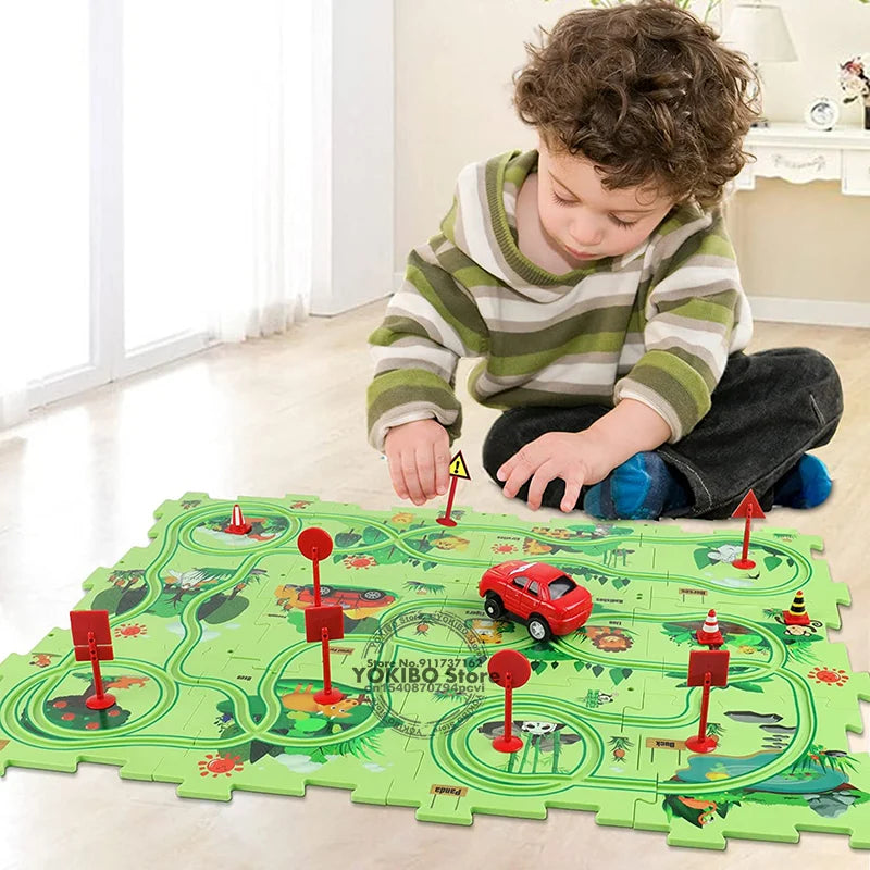 Educational Car Puzzle Set