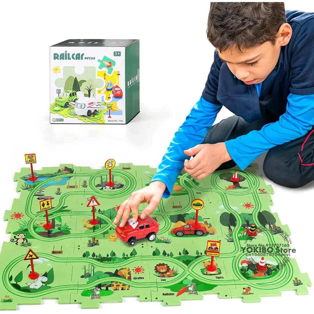 Educational Car Puzzle Set